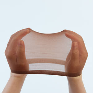 Vente en gros de perruque BELLEWORLD tendance classique 2pcs Noir Nude <span class=keywords><strong>Beige</strong></span> Perruque unisexe à lacet complet Filet à cheveux en maille extensible - Product Image 6