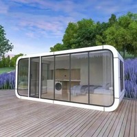 Maison capsule en acier moderne de luxe à 2 étages avec conception modulaire pour utilisation comme toilettes