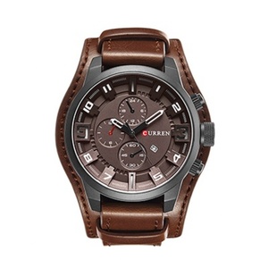 Reloj de Pulsera de Cuero Curren 8225 para Hombre, Reloj Deportivo de Moda con Cronógrafo, Movimiento de Cuarzo Japonés - Product Image 1