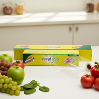 Film alimentaire en PVC, rouleau de film plastique pour conserver la fraîcheur du poisson, de la viande, des fruits, pour la maison et la restauration