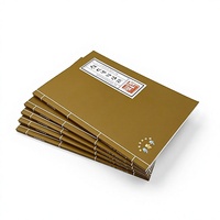 Brochure d'entreprise haut de gamme imprimée en offset sur papier couché, avec reliure de style antique et finition de haute qualité