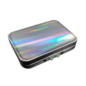 New Holographic Coating Child Resistant Hinged Lid 5 Pack P Rolls Cr Tins Child Proof Tin Box