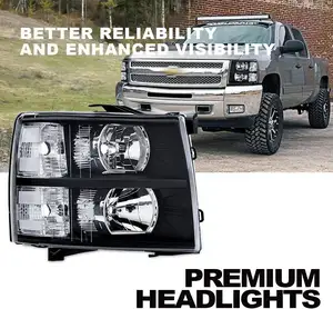 Car Led Headlights For Chevrolet Silverado 2007-2013 Headlamps GM2502280