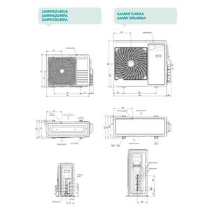 Aire Acondicionado por Conductos Hisense ADT26UX4RBL4 de 12001-15000 Btu, R32, Frecuencia Variable, Eléctrico, A++ - Product Image 4