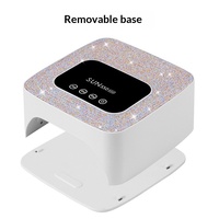 Lampe à ongles sans fil rechargeable et sécheuse, séchage rapide, sans noircissement des mains, lampe UV de photopolymérisation, appareil de luminothérapie