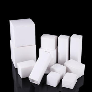 Boîte en carton blanc 350g vierge pour emballage cosmétique, petite boîte blanche, carton blanc pour petites séries, vente en gros - Product Image 2