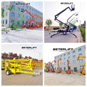 CE <span class=keywords><strong>Alquiler</strong></span> de Equipos 34 '50' 10m 14m 18m 22m AC Eléctrico Gas Diesel Remolcable Articulado Boom Man Lift con Jib - Product Image 4