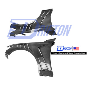 Guardabarros Delantero de Fibra de Carbono Estilo RTS EPAV para Infiniti Q50 2013-2024, Ventilado y Agresivo, Tejido 3K/6K/12K, Acabado Brillante/Mate, Protección UV - Product Image 6