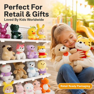 Porte-clés pendentif mini peluche personnalisé en gros, adorable, en coton PP, figurine d'animal en peluche, breloque pour sac de mariage, cadeau de machine à griffes - Product Image 2