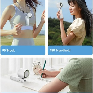 Ventilador Turbo Portátil Recargable de 5 Velocidades, Venta al Por Mayor de Fábrica, Carga USB, Logotipo Personalizable, Ventilador de Mano para el Hogar - Product Image 6