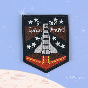 Venta caliente de fábrica astronautas de la <span class=keywords><strong>NASA</strong></span> espacio celestial parches bordados hierro en personalizado su insignia de logotipo para chaqueta camisa sombrero zapatos - Product Image 5