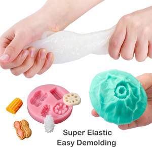 1:1 lsy סופר אלסטי סיליקון גומי 3h תרופה מהירה 1 גלון שקוף עבור תבניות הליהוק של שרף/נר/סבון/טיח - Product Image 6