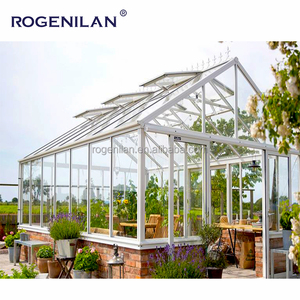 Véranda sur mesure en aluminium résistant à la pluie/au soleil pour jardins extérieurs avec double vitrage et jardins d'hiver - Product Image 4