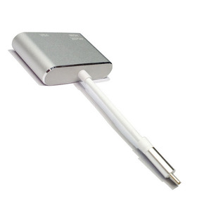 Convertidor USB C a HDMI 4K y USB C a VGA, Adaptador Gráfico de <span class=keywords><strong>Video</strong></span> Externo AV - Product Image 1