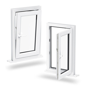 Fenêtre Upvc blanche à haute efficacité énergétique Fenêtre à <span class=keywords><strong>double</strong></span> <span class=keywords><strong>vitrage</strong></span> à grande vue personnalisée Fenêtres en <span class=keywords><strong>PVC</strong></span> inclinables et tournantes - Product Image 3