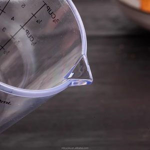 プラスチック測定カップクリア段階的測定カップスパウットハンドル付きプラスチックマグオンス & MlLCupマーキング (透明度150ml) - Product Image 2