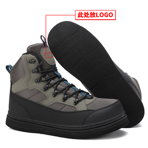 Bottes de pêche pour hommes avec semelle en feutre, bottes de pêche à la mouche, forte adhérence, œillets antirouille - Product Image 2