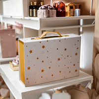 Boîte à bougies de luxe vide avec logo personnalisé, en papier couché, ensemble de 2 pièces, gaufrage à chaud or, finition UV, emballage cadeau