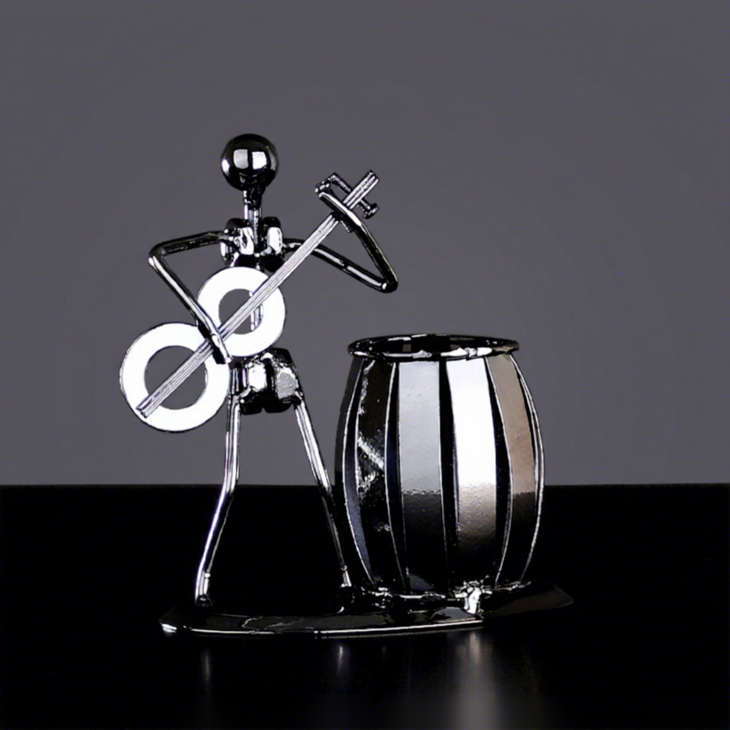 Iron man band pen holder-electric guitar