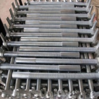 Support de base en U en acier galvanisé pour échafaudage moderne, fixation inférieure et supérieure, haute résistance, usage extérieur, fourni par l'usine