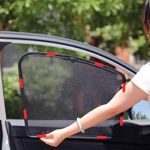 Pare-soleil de voiture pare-soleil de fenêtre usine personnalisé peugeot modèle série <span class=keywords><strong>anti</strong></span> UV magnétique aspiration pare-soleil en maille - Product Image 2