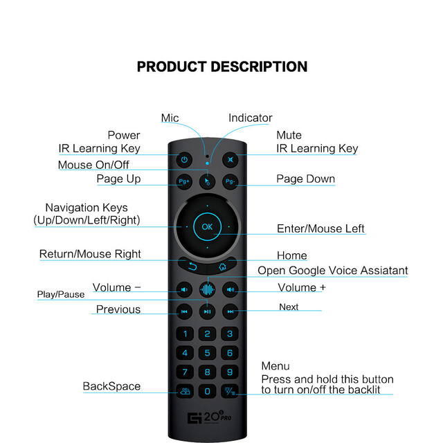 New Replacement Universal Voice Remote Control for Smart 4K TV