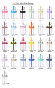 Vaso Ecológico de Tritán de 540 ml con Pajita - Libre de BPA, Estilo Americano, para Té con Leche y Café, Portátil - Product Image 6