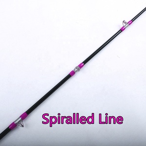 قصبة صيد سمك السلور من الألياف الزجاجية والإيبوكسي بخط حلزوني، موديل CFR004 - Product Image 2