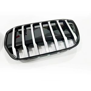 กระจังหน้า BMW IX3 ปี 2021-2024 แบบติดกาวเส้นเดียว สีดำเงา สีเงิน วัสดุ ABS สำหรับกันชนหน้า - Product Image 3