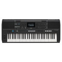 Clavier sans fil Yamaha PSR-E483 2,4 GHz transfrontalier, touches sensibles au toucher PS/2, 61 touches professionnelles pour adultes, avec fonction d'apprentissage intégrée