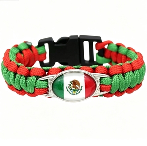 Bracelet en paracorde personnalisé avec drapeau de Jordanie, bracelet de survie tissé à la main pour cadeau de la Journée nationale et souvenir touristique - Product Image 3