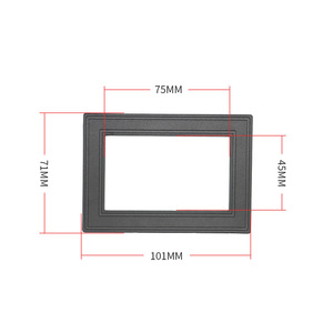 Plastic Business Card Frame 75Mm Black Luggage Tag <b>Bag</b> <b>Accessory</b> - Product Image 3