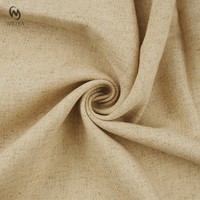 Automne hiver costume pantalon robe vêtements couleur lin naturel 255gsm épaissir coton lin sergé tissu pour les femmes