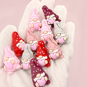 Cuentas de silicona de gnomos de dibujos animados para pulseras DIY, llaveros y accesorios de joyería Primavera 2026 - Product Image 3
