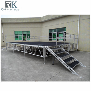 Aluminum Staging Platform Mobile Event Portable Movable Carpet Stage Mobile Stage Concert Church - Product Image 6