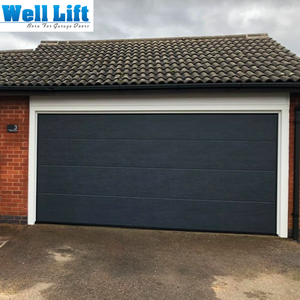 Vente en gros de portes de <span class=keywords><strong>garage</strong></span> sectionnelles modernes contemporaines en acier aluminium étanche résidentiel pour maisons Vente en gros - Product Image 6