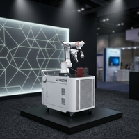 Robot collaboratif automatique à 6 axes DONSIN, laser à fibre portatif, contrôlé par PLC, boîte de vitesses motorisée, refroidissement par eau, acier inoxydable