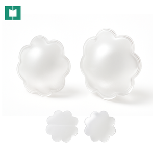 Patch réutilisable en silicone médical pour l'élimination des rides des mamelons, en forme de fleur, non absorbant, pour le soin des seins - Product Image 1