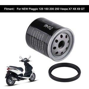 Filtro de aceite y combustible para motocicleta, para Piaggio Vespa LX <span class=keywords><strong>S</strong></span> ET4 GTS GTV 50 125 150 200 250 <span class=keywords><strong>300</strong></span> 300i Vespa X7 X8 X9 - Product Image 6