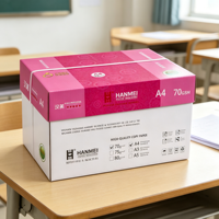 Papel de Copia Doble A4 Personalizado de Fábrica, 70 g/m², Blanco, Resistente, para Uso en Copiadoras de Oficina
