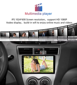 Lecteur DVD Android pour voiture Système de navigation GPS intégré Radio stéréo pour <span class=keywords><strong>Toyota</strong></span> Vios VITZ <span class=keywords><strong>Yaris</strong></span> 2004-2008 Multimédia - Product Image 2