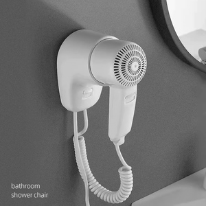 Secador de pelo ajustable de aire frío y caliente de un paso de 1300W, secador de pelo profesional montado en la pared para baño de Hotel - Product Image 3