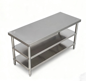 Tavolo da lavoro commerciale da cucina in acciaio inox tavolo da lavoro ristorante tavolo da lavoro SUS 304 - Product Image 2