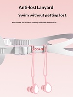 Bouchons d'oreilles de natation en silicone, étanches, professionnels, anti-étouffement, non insonorisés, avec pince-nez de plongée, ensemble mignon pour adultes