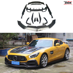 ชุดแต่งคาร์บอนไฟเบอร์ AMG GT ระดับพรีเมียมสำหรับ Mercedes สภาพใหม่ ประกอบด้วยลิ้นกันชนหน้า ดิฟฟิวเซอร์ สปอยเลอร์ และกันชนรถยนต์ - Product Image 1