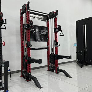 PR-5000v2 Comprehensive Fitness Cross Training Gym Equipment 3x3 Power Rack Squat Cage Smith Machine for Back <strong>Exercises</strong> - Product Image 1