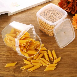 Gobelet en plastique transparent carré en PP avec logo personnalisé, avec poignée et couvercle, pour thé, jus, lait, aliments, 5oz, 12oz, 16oz, 24oz, 32oz - Product Image 5