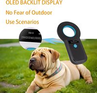 Lector Universal de Etiquetas para Perros y Animales, 125/134.2K USB CKU/NGKC, Escáner de Microchip para Mascotas, Material ABS, 134.2kHz Solo Lectura, para ISO de 5-15cm