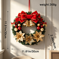 Guirlande de lettres en bois Joyeux Noël, ornement suspendu pour la porte d'entrée et la fenêtre de la maison, décoration d'ambiance de Noël