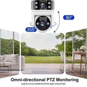Caméra réseau avec emplacement pour carte SD, sécurité domestique, <span class=keywords><strong>surveillance</strong></span> CCTV, Wifi sans fil 2,4G 5G, caméra PTZ 4K - Product Image 4